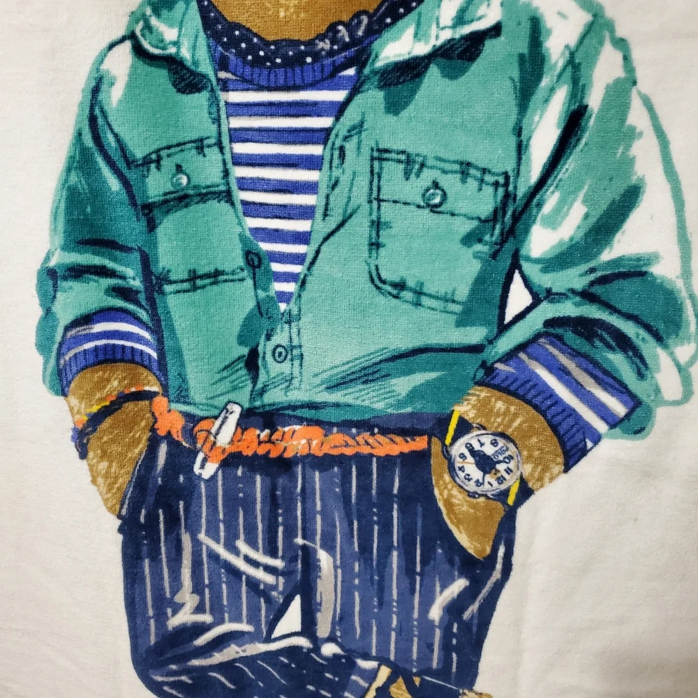 Beach Boy Polo Ralph Lauren Bear Beach Towel - Picture 4 of 13